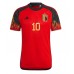 Lacne Muži Futbalové dres Belgicko Eden Hazard #10 MS 2022 Krátky Rukáv - Domáci